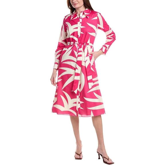 Flora Bea Dresses & Skirts - NWT Flora Bea Medora Shirt Dress Pink Pineapple Size S